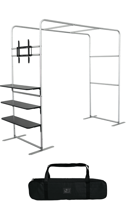 L Shaped Display Shelf & TV Rack